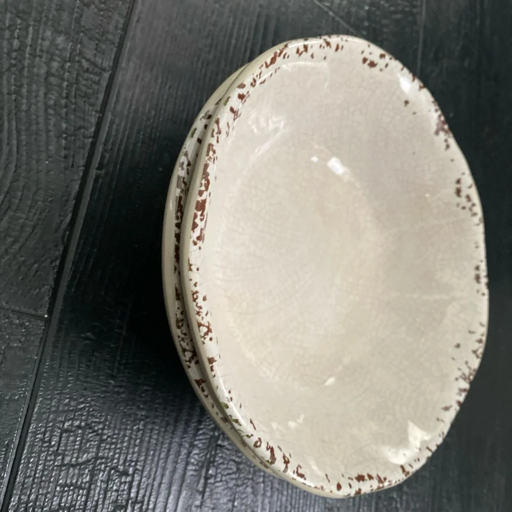 IL Mulino  Rustic Crackle Melamine Bowls Set Of‎ 2